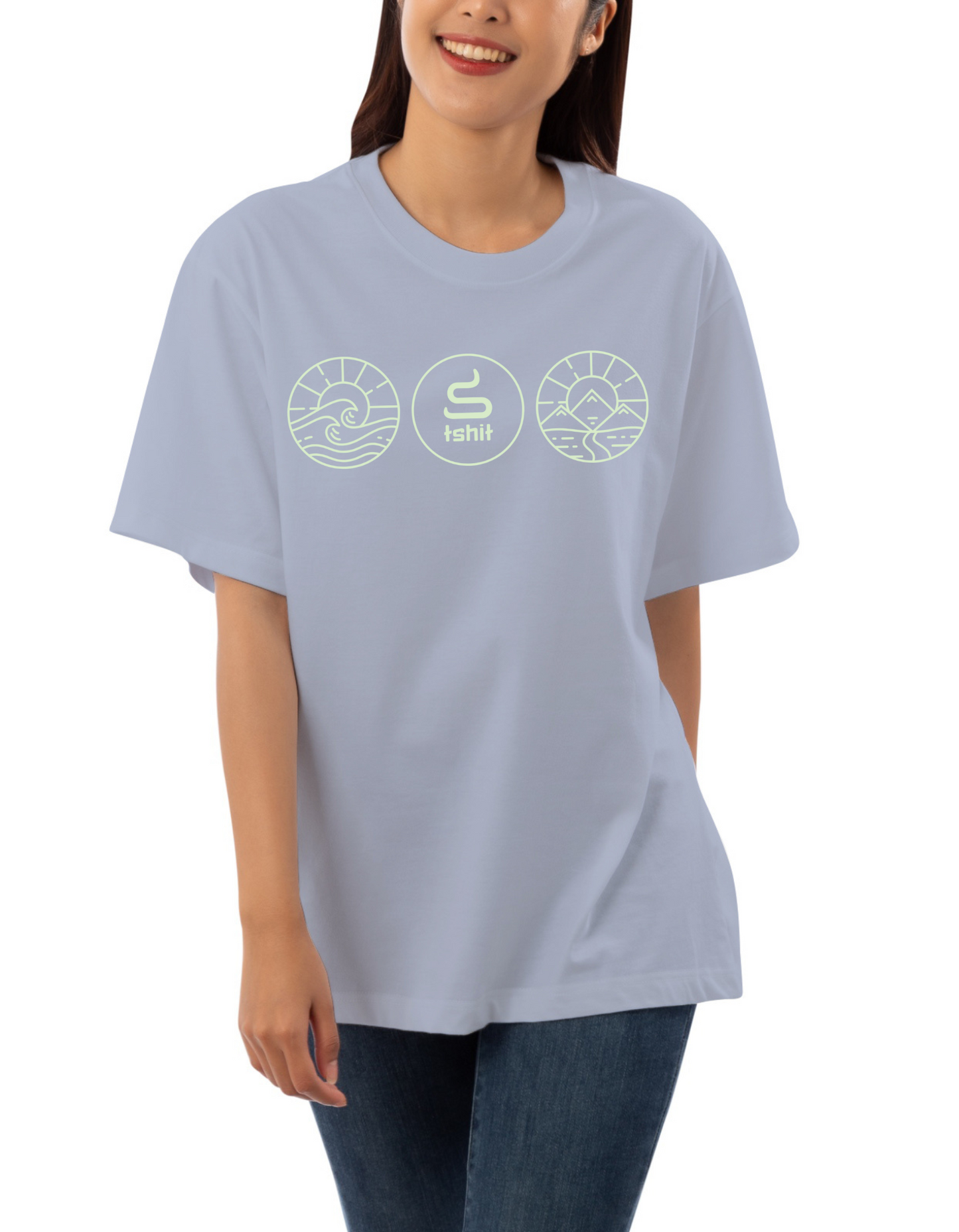 CAMISETA CIRCULOS OVERSIZE