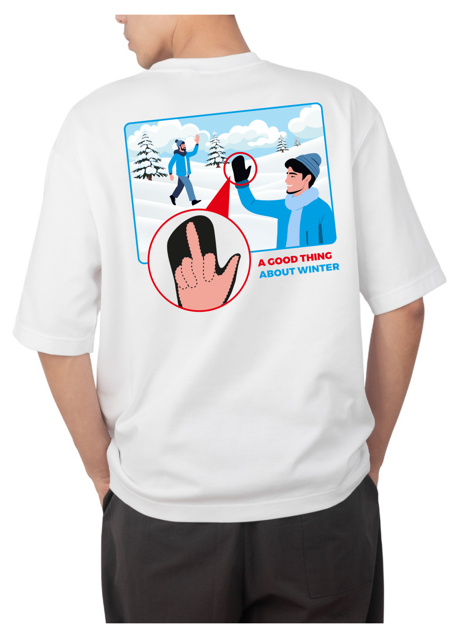 CAMISETA FINGER SNOW OVERSIZE
