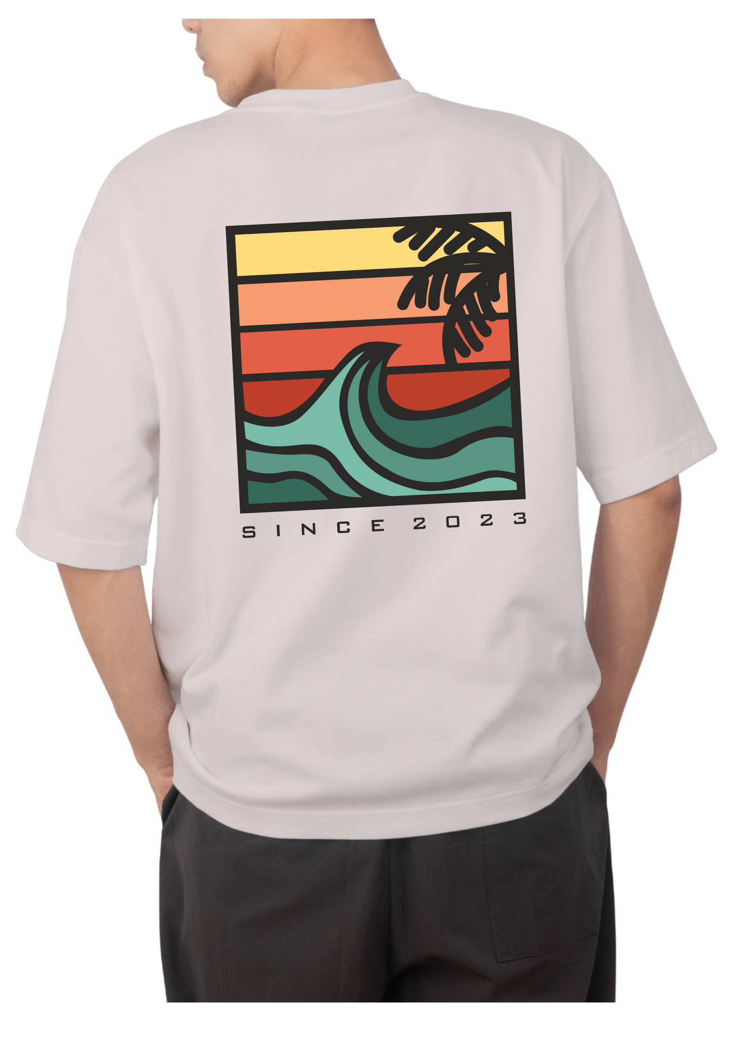 CAMISETA OLA VERDE OVERSIZE