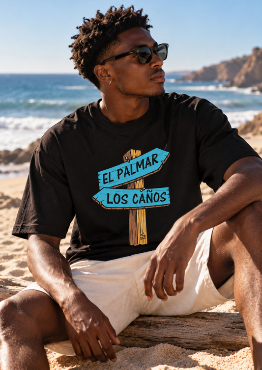 CAMISETA PALMAR/CAÑOS OVERSIZE