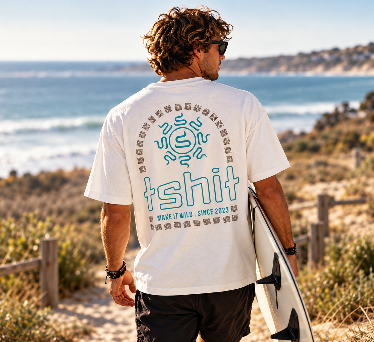 CAMISETA AZTECA OVERSIZE